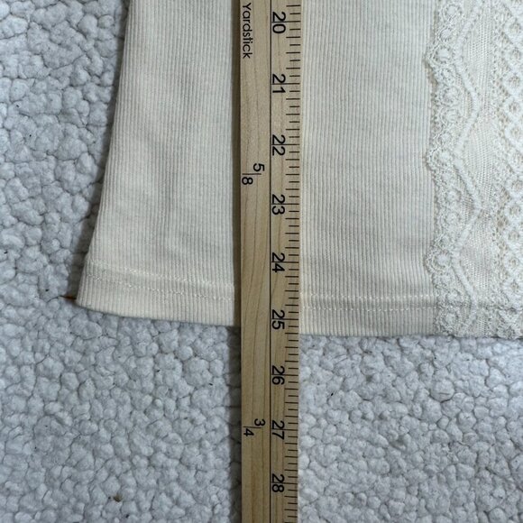 Maurices Womens Lace Preppy Cami Tank Top Large White Casual Base Layer Capsule - Picture 7 of 7